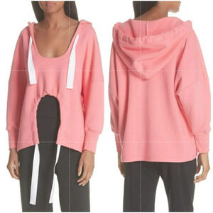 Ji Oh Hoodie Women's XXS Oversized Cutout Pullover Made in USA Unique Design